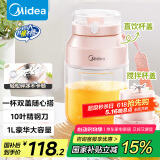 美的（Midea）【国家补贴】榨汁杯 家用便携式榨汁机 水果果蔬无线充电果汁机 户外随行碎冰果汁杯  MJ-LZ106