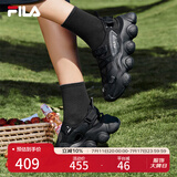 FILA 斐乐官方女鞋FRAGOLA摩登凉鞋夏季新款时尚休闲草莓凉鞋子 黑-BK 38