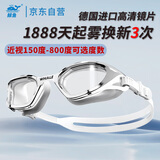 鲸鱼专业成人泳镜男女长效防雾泳镜防水护眼近视可选度数近视游泳眼镜