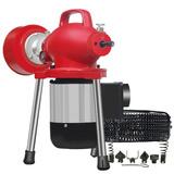 千禧红电动管道疏通机通下水道厨房卫生间家用专业清理机器管道疏通器