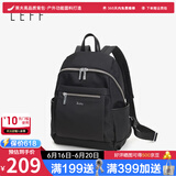 莱夫女士双肩妈咪背包防泼水尼龙旅行女包大容量IPDA包 经典黑色（中号）-A4杂志