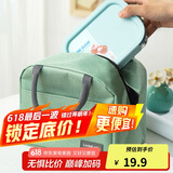 乐扣乐扣（LOCK&LOCK）饭盒便当包 保温保冷手提收纳袋学生上班族带饭袋 薄荷绿