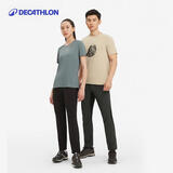 迪卡侬MH500女休闲户外徒步轻盈长裤黑-4668978