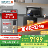 森歌（SENG） 集成灶 T3BZ集成蒸箱一体厨房侧吸抽油烟机灶具燃气灶套装 钢化玻璃台面 延迟发货