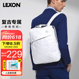 乐上（LEXON）双肩包14英寸笔记本电脑包书包泰维克纸环保旅行包时尚背包白色