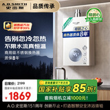 史密斯（A.O.SMITH）佳尼特13升精钢燃气热水器 国家补贴 不锈钢换热器包8年  精控恒温  抗风防冻家用天然气JSQ26-TC1