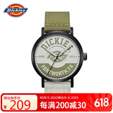 Dickies手表中性男表女表潮流运动尼龙带浅绿色送男友礼物CL-274V3-83