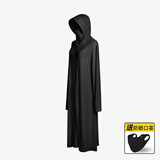 目丸防晒衣女夏季2025新款电动车紫外线长款全身开衫裙冰丝外套防晒服 黑色【全身长款+送防晒口罩】 均码 （90-150斤）