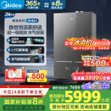 美的（Midea）超一级能效玻璃全面屏无极变频水气双调冷凝燃气壁挂炉天然气供暖采暖锅炉国家补贴LL1PBD24-HNM1