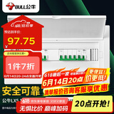 公牛（BULL）配电箱 18回路空开强电箱 家用终端配线箱白色盖板 LX5-18s