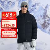 mont·bell羽绒服男款冬季800蓬鹅绒连帽GTX面料防风保暖外套 1101639 黑色 BK XL