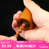 山中玉文玩核桃工具纳米刷子包浆上色手串金刚橄榄核桃猪鬃毛保养清理 文玩圆筒刷-硬猪鬃