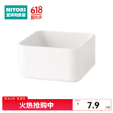 NITORI宜得利家居 日式简约塑料家用厨房用品收纳整理托盘白色WHNBRANC S