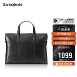 新秀丽（Samsonite）男士手提包13英寸电脑包休闲通勤文件袋牛皮革公文包TK9*09001