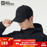 Jack Wolfskin狼爪男帽女帽春夏户外运动出行通勤休闲棒球帽遮阳帽5028462 5028462-6000/黑色 均码