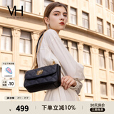 VANESSA HOGAN VH包包女包茵然软包2025夏季轻奢链条单肩斜挎包生日礼物送女友 黑色