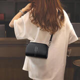 老人头头层牛皮女士包包女包大容量手机包单肩斜挎妈妈包元旦礼物送女生