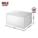无印良品（MUJI） 聚丙烯 收纳箱 抽屉式 储物箱 整理箱 衣物收纳箱 横宽型/深 长55*宽44.5*高30cm 4S