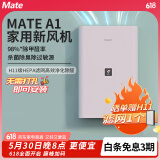 Mate 新风机一体机新风系统家用免开洞全屋换气室内通风神器除甲醛PM2.5除雾霾 【普通款】左右推窗窗缝式