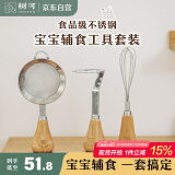 树可小熊土豆压泥器婴儿宝宝辅食工具模具全套捣碎按压捣泥勺漏勺