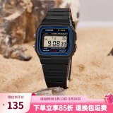 卡西欧手表 时尚简约复古小方块 潮流运动百搭电子表学生考试表520礼物 F-91W-1 店长推荐