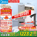 美的（Midea）国家补贴净水器家用白泽1000G pro5年RO反渗透0阻垢剂 厨下式净饮机 直饮过滤器 触控屏双出水