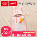 抱抱熊婴儿睡袋春秋冬季款宝宝防惊跳睡袋新生幼儿童防踢被神器蛋型恒温四季通用 奥莉恩小兔  【身高≤105cm】中厚内胆 推荐室温16-20℃