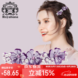 Royal sasa皇家莎莎头饰发饰品横夹弹簧夹盘发马尾夹亚克力仿水晶发夹