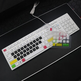 天翅键盘膜适合Dell戴尔一体机KB216 P T台式键盘保护膜键盘套全覆盖凹凸防尘防水保护膜 五彩黑 戴尔KB216