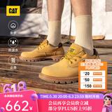 CAT卡特工装鞋皮鞋男士防泼水牛皮轻户外低帮大黄靴P111542N3AMC25 黄色 43