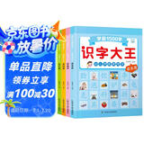 新版幼小衔接学前识字书识字大王全4册幼儿园教育认字图书3-4-5-6岁幼儿学前班早教拼音大班中班