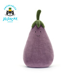 Jellycat活泼茄子可爱公仔毛绒玩偶小玩偶安抚娃娃送礼生日礼物 活泼茄子 H40 X W22 CM