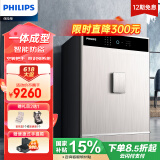 飞利浦（PHILIPS）保险柜家用商用多重报警指纹密码3C新国标认证双系统保险箱SBX701 68CM(星空灰)