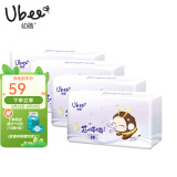 幼蓓（Ubee）芯呼吸系列 拉拉裤 短裤式拉拉裤 尿不湿 柔软亲肤 轻薄透气 乐友 L 1包 44片 *4包