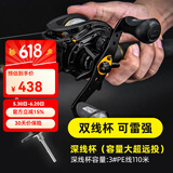 ABU GARCIA 阿布P4水滴轮MAX4SX鱼线轮轻量远投路亚轮金属轮雷强微物渔轮 MAX4 SX左手摇+深线杯