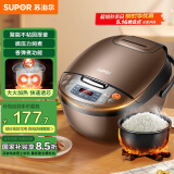 苏泊尔（SUPOR）电饭煲电饭锅4L陶晶不粘内胆1-8人微压焖香蛋糕功能家用智能微压电饭煲巧克力色40FC829