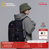 National Geographic国家地理双肩包男女同款时尚贴身通勤旅行背包21L 黑色BLACK One Size