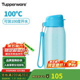 特百惠（Tupperware）乐趣550ML塑料杯夏季男女学生便携运动水杯子大容量双饮口 冰泉蓝