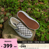 VANS范斯官方 经典款Slip-On黑白棋盘格经典一脚蹬鞋帆布鞋低帮 黑白棋盘格 38
