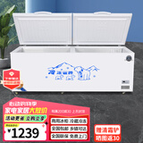冰山雪冰柜商用家用卧式冷柜大容量冷冻展示柜商用冷冻柜大容量冷柜商用冷柜 728单温智控1.73米