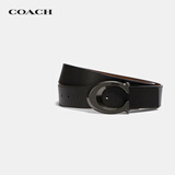 COACH蔻驰腰带 奢侈品男士皮带C扣 宽版荔枝纹腰带 CQ013 送男友礼物