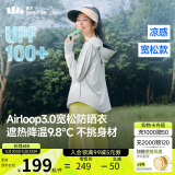 蕉下（beneunder）防晒衣女宽松百搭防紫外线出行AL417浅炭灰均码