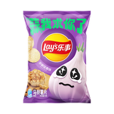 乐事（Lay's）夏季限定原切薯片 浓郁蒜香味 70克