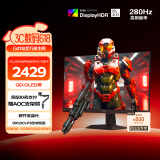 AOC 26.5英寸2K 240Hz升级280Hz QD-OLED 原生10Bit 硬件低蓝光 TUV 电竞游戏显示器Q27G41ZDE