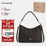 蔻驰（COACH）【品牌直供】女士LAUREL大号手提单肩斜挎包流浪包人造革
