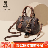 金狐狸（FOXER）女士包包女包大容量单肩斜挎包手提枕头包520情人节礼物送女友