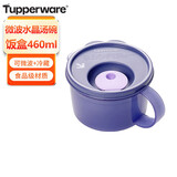 特百惠（Tupperware）微波460ml水晶汤碗可加热学生上班族便携野餐露营饭盒单个玄墨蓝