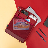 LIHIT LAB.日本LIHIT LAB.喜利ACTACT横式/竖式多功能便携事务包商务办公平板电脑包数据线U盘便签本内胆包 竖式A5红