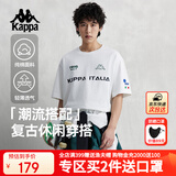 卡帕（Kappa）背靠背运动短袖男款纯棉2025新款夏季情侣t恤男士半袖K0EX2TD01D