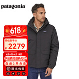 巴塔哥尼亚（Patagonia）男士户外休闲防寒保暖连帽夹克棉服外套 Isthmus Jkt 26990 BLK黑色 S